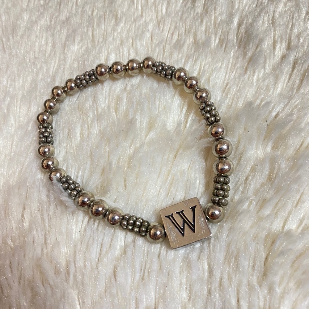 Stainless Silver pendant W bracelet